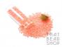 Ceylon Pearlised Bright Coral Peach Size 11-0 Seed Beads